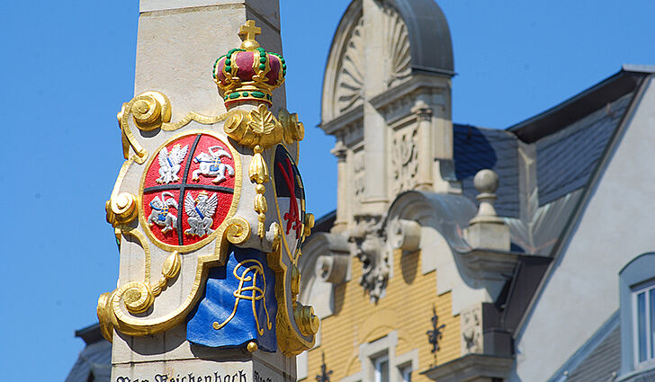 Stadt- und Nachtwächterführungen in Reichenbach, Foto Postsäule