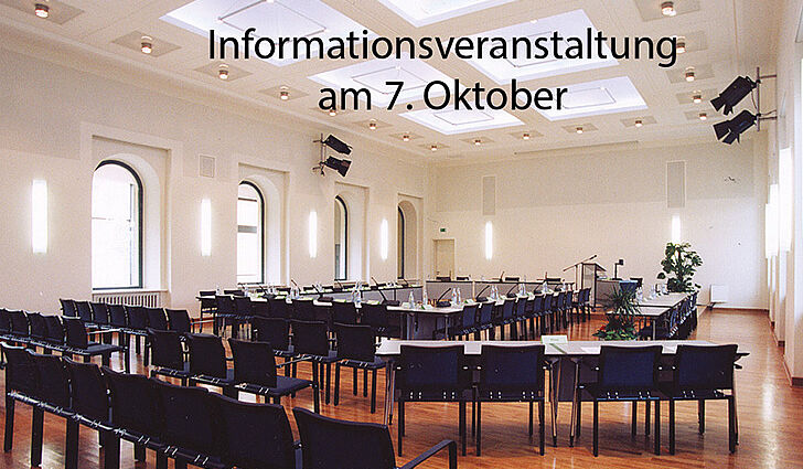 Blick in den Ratssaal, Informationsveranstaltung