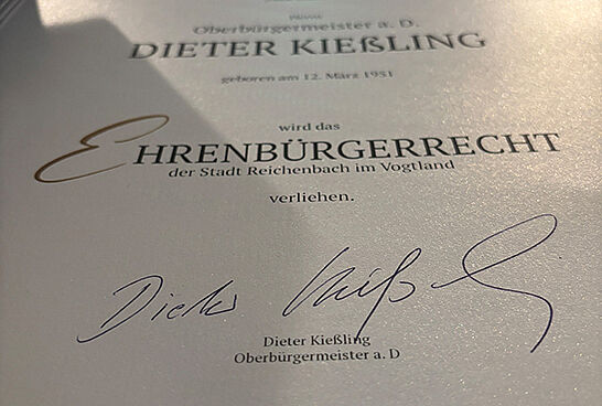 Ehrenbürgerwürde verliehen